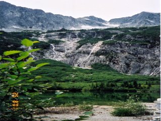 Upper lake in the mountain bowel, Statlu Lake 2001-08.